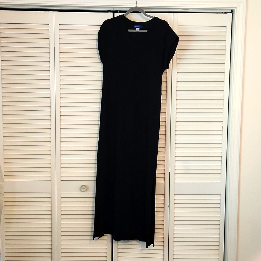 Full Length Black Sheath Dress, Size L
